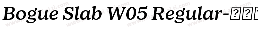 Bogue Slab W05 Regular字体转换